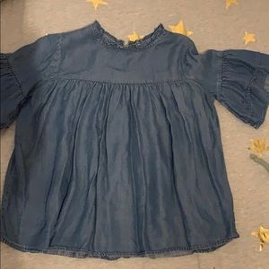 Denim top